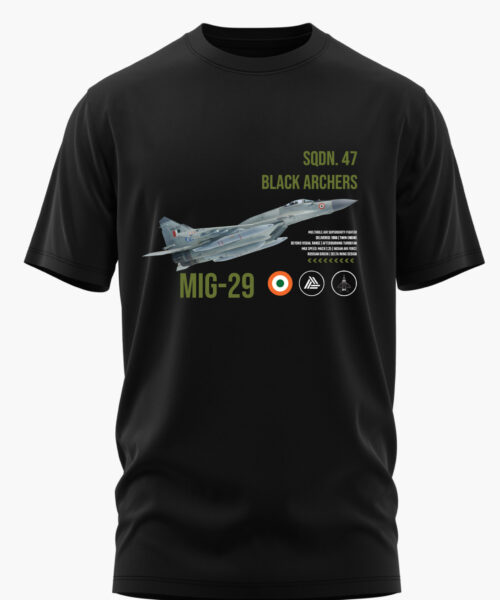 MIG 29 BLACK ARCHERS COTTON T-SHIRT
