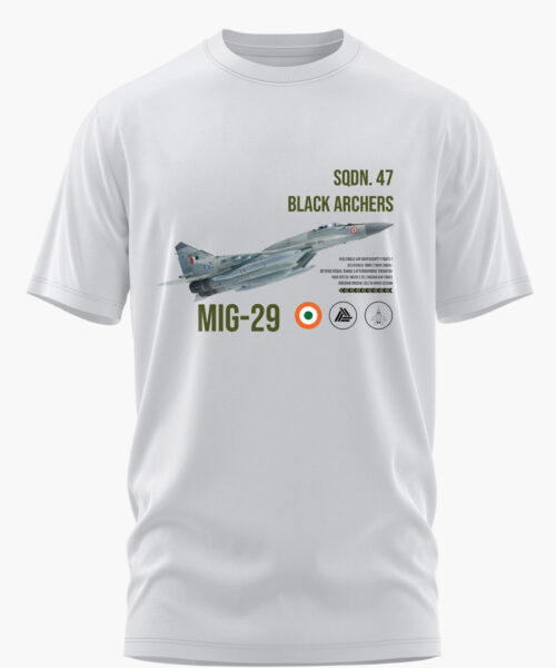 MIG 29 BLACK ARCHERS COTTON T-SHIRT