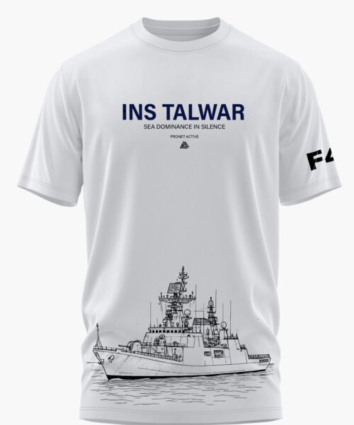 INS TALWAR SEA DOMINANCE COTTON T-SHIRT