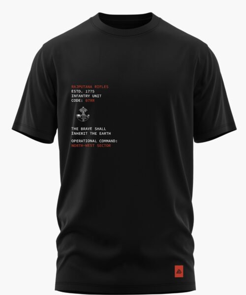 RAJPUTANA RIFLES INFANTRY UNIT COTTON T-SHIRT