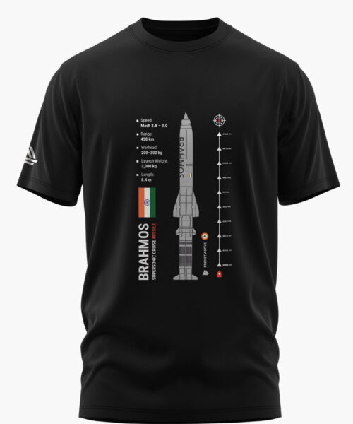 BRAHMOS MISSILE COTTON T-SHIRT