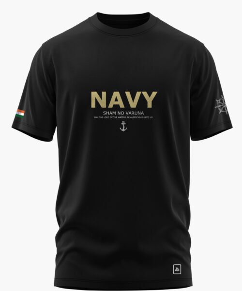 NAVY PRIDE SHAM NO VARUNA COTTON T-SHIRT