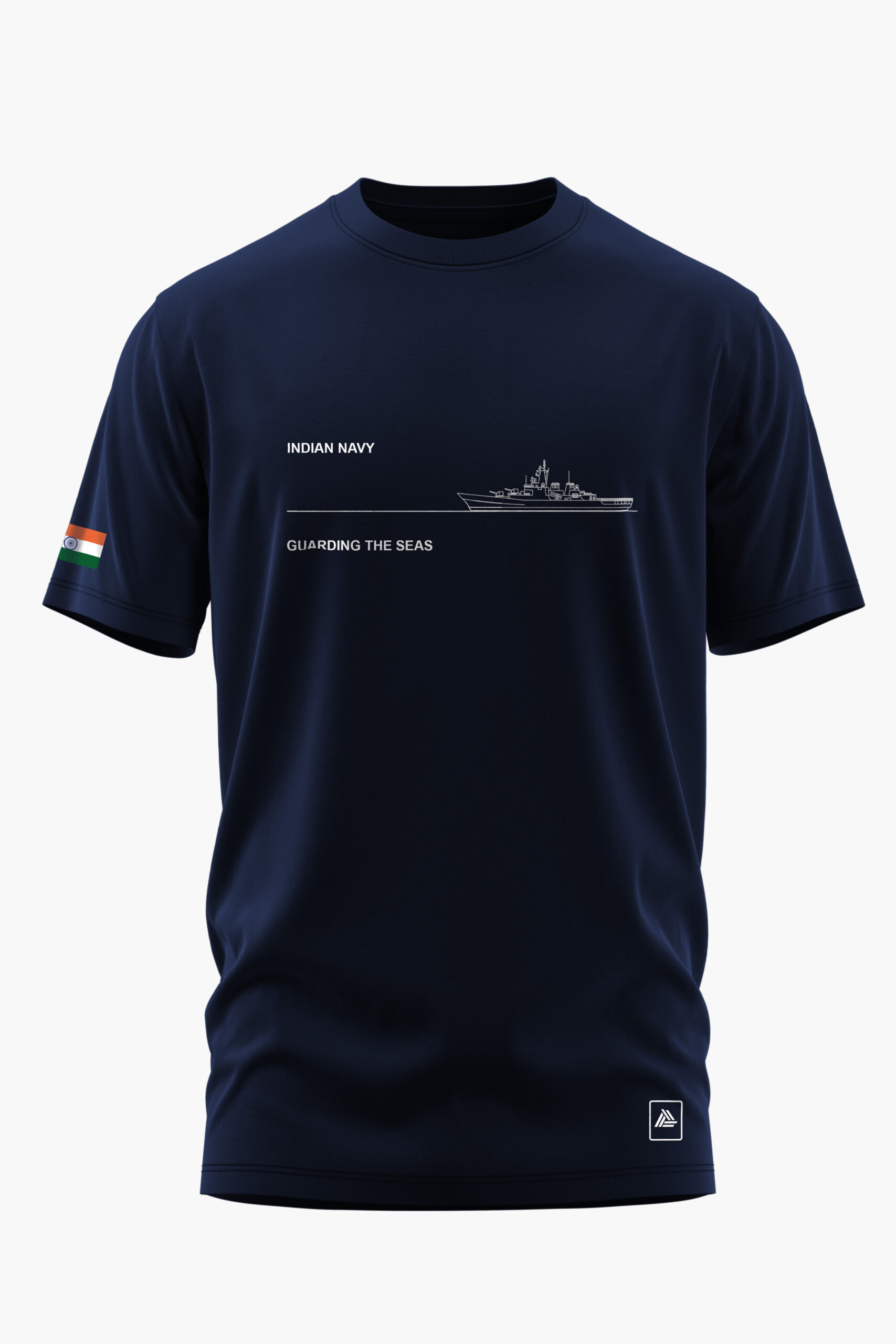INDIAN NAVY GUARDING THE SEAS COTTON T-SHIRT