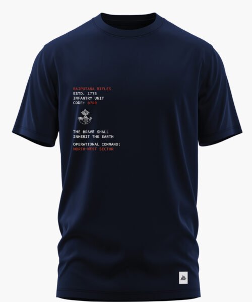RAJPUTANA RIFLES INFANTRY UNIT COTTON T-SHIRT