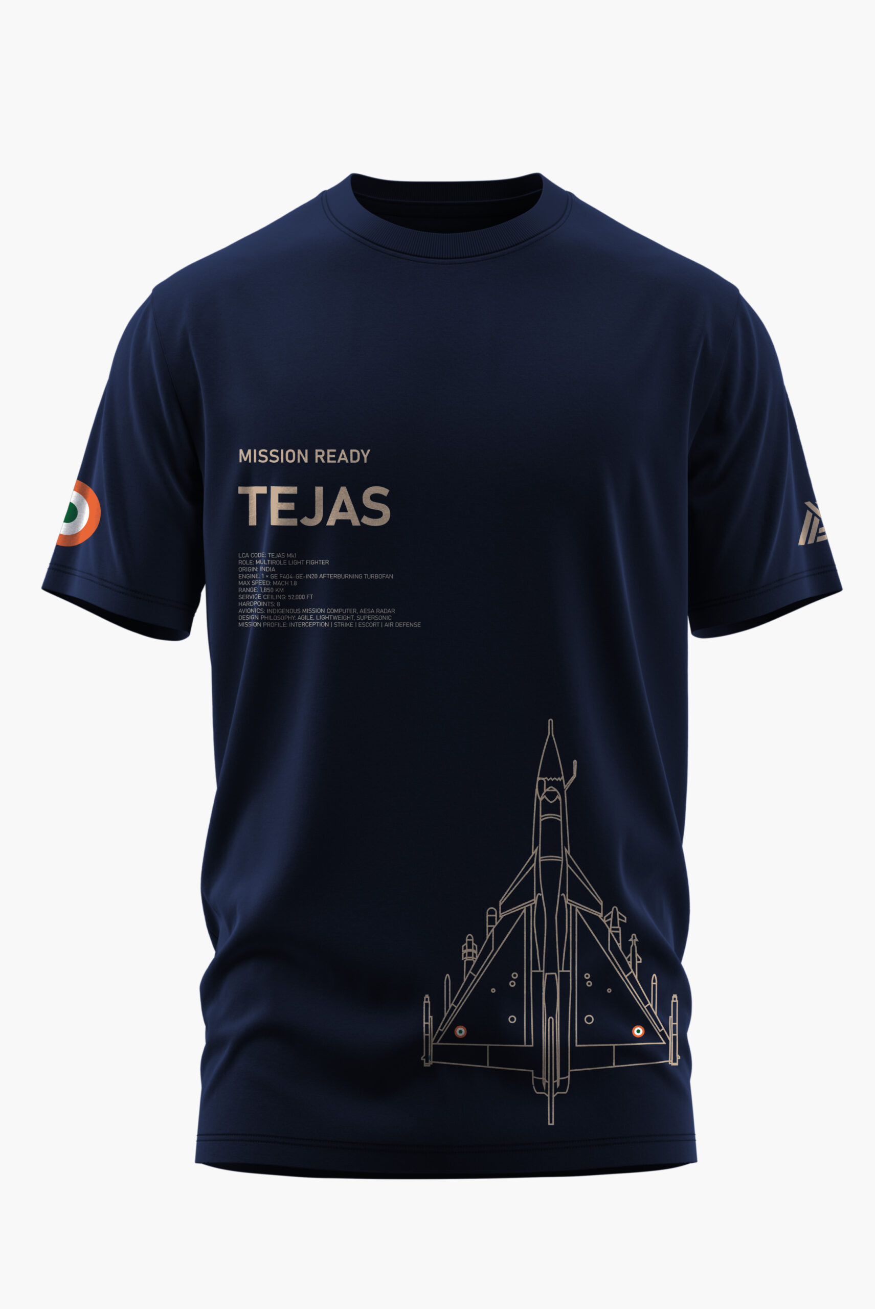 TEJAS MISSION READY COTTON T-SHIRT