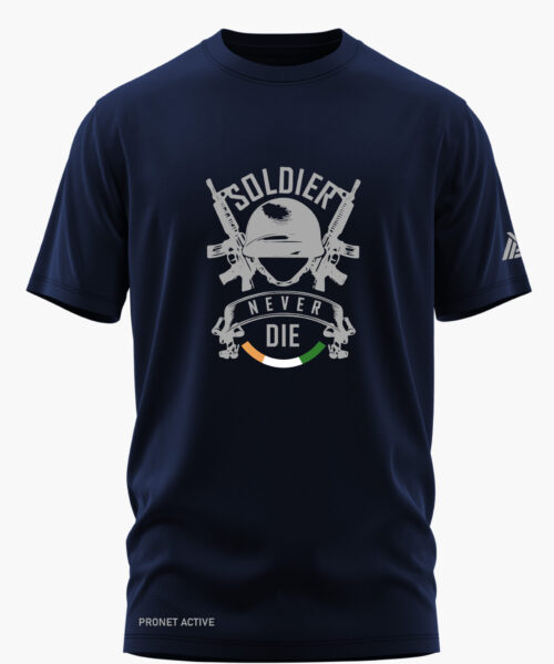 SOLDIER NEVER DIE COTTON T-SHIRT