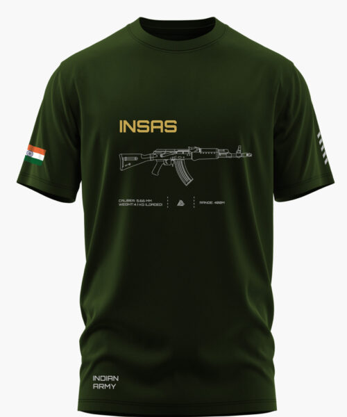 INSAS FIREPOWER MARK COTTON T-SHIRT