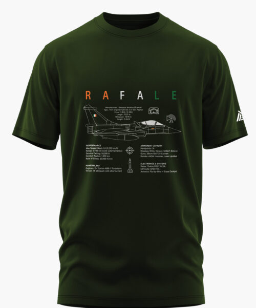 RAFALE COMBAT BLUEPRINT COTTON T-SHIRT