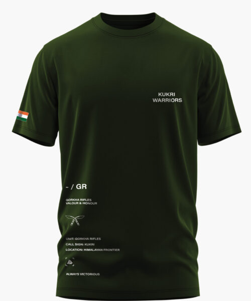 GORKHA - KUKRI WARRIORS COTTON T-SHIRT