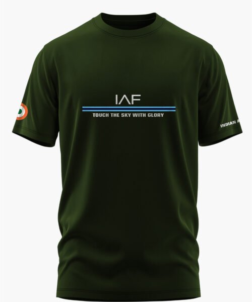 INDIAN AIRFORCE GLORY STRIPE COTTON T-SHIRT