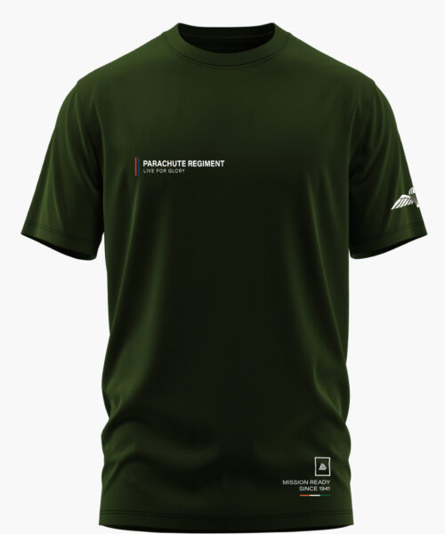 PARACHUTE REGIMENT - LIVE FOR GLORY COTTON T-SHIRT