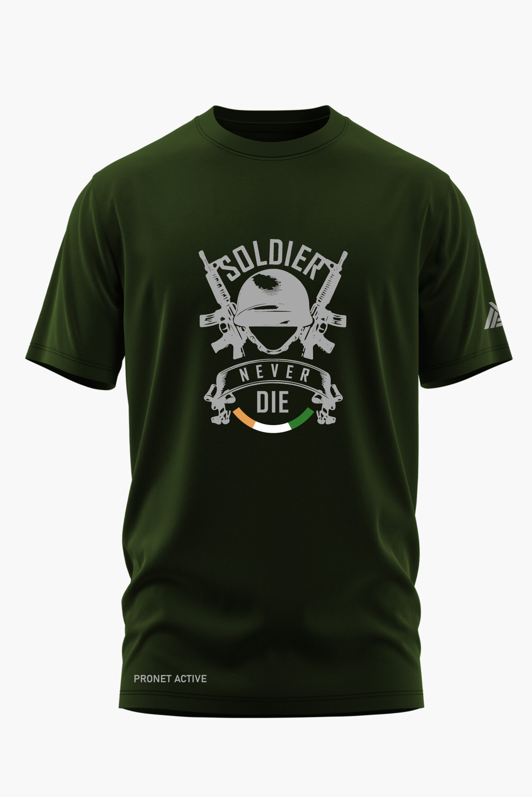 SOLDIER NEVER DIE COTTON T-SHIRT