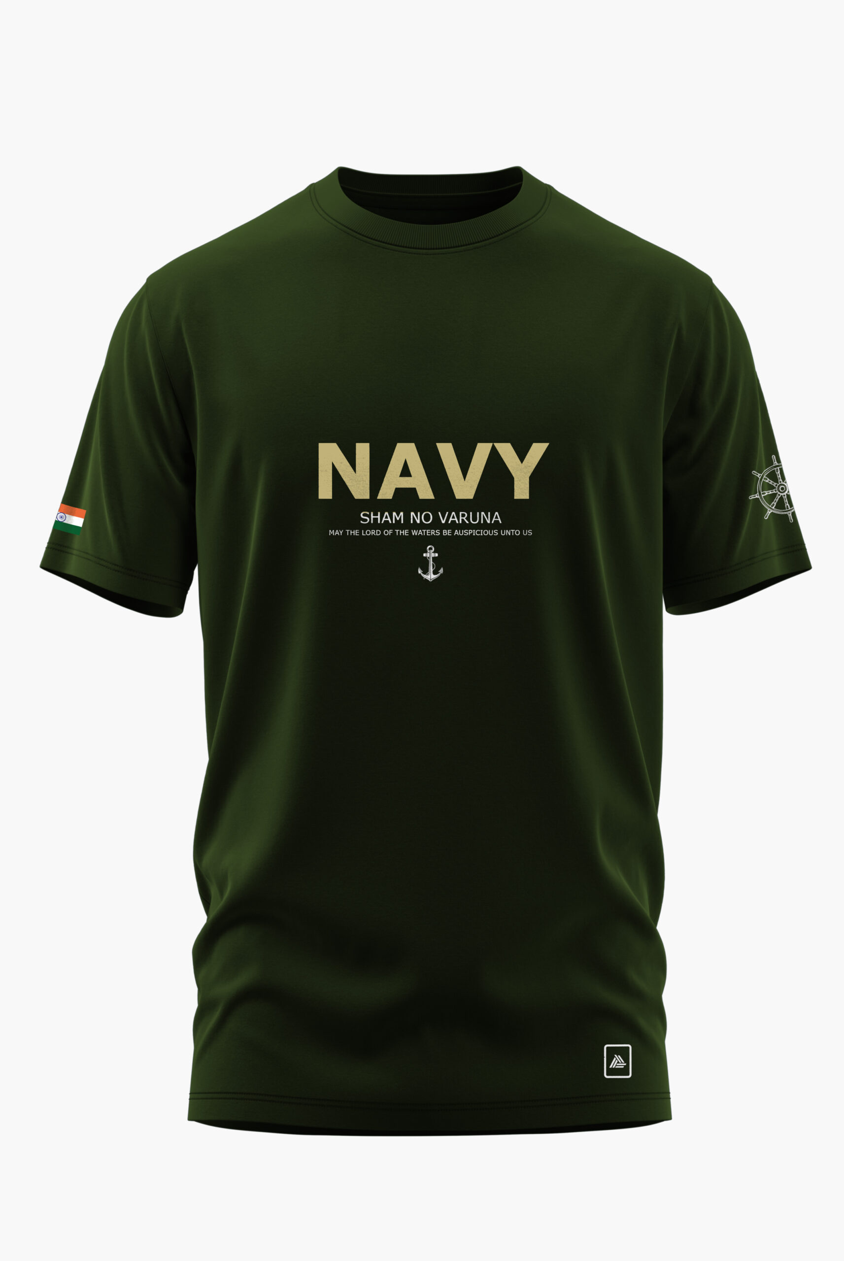 NAVY PRIDE SHAM NO VARUNA COTTON T-SHIRT