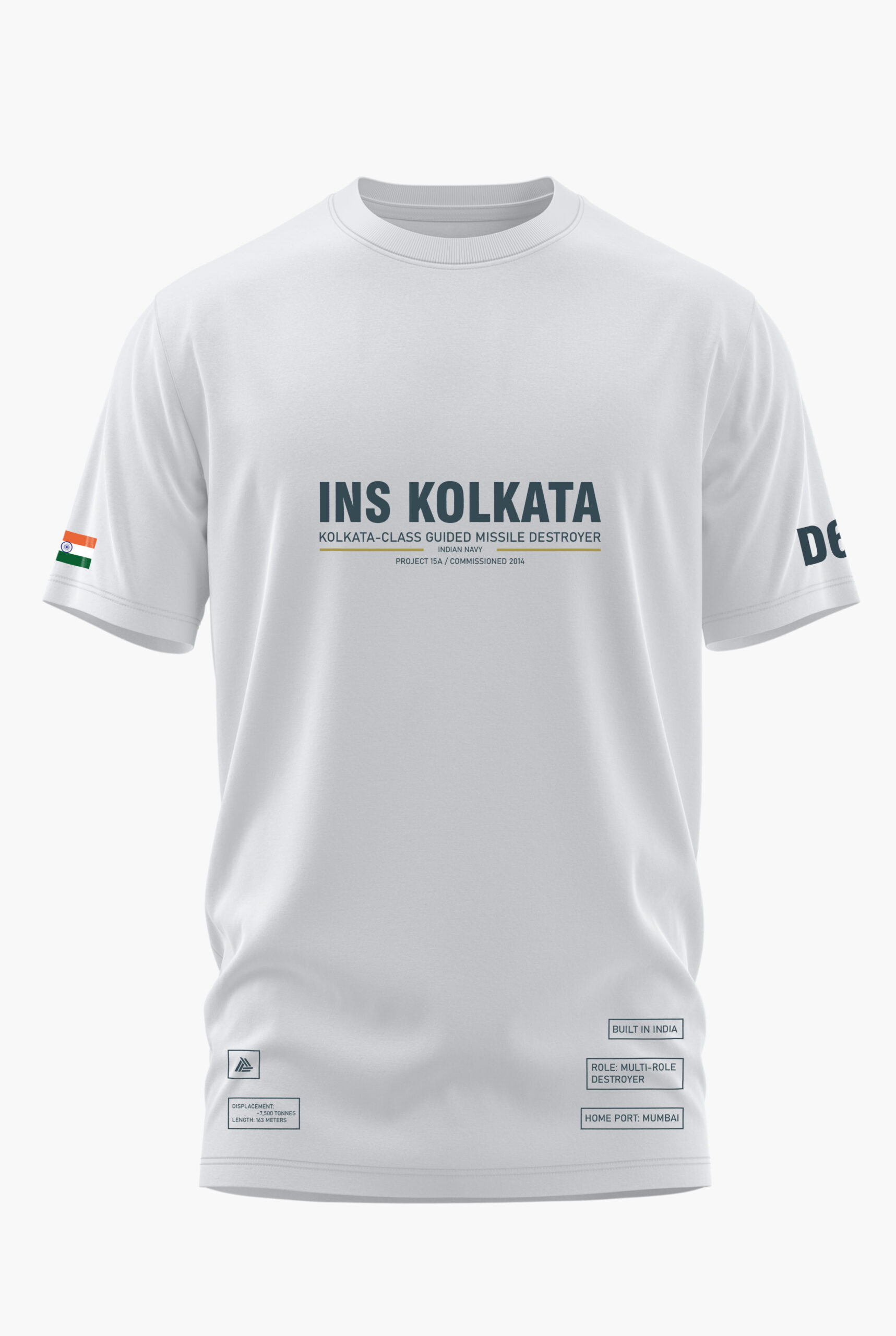INS KOLKATA COTTON T-SHIRT