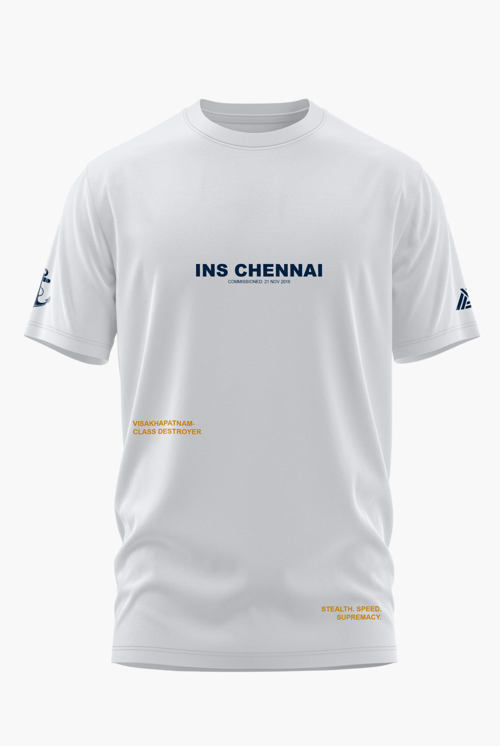 WARSHIP INS CHENNAI COTTON T-SHIRT