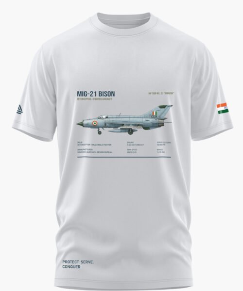 MIG 21 FIGHTER AIRCRAFT COTTON T-SHIRT