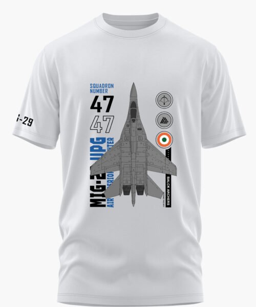 MIG 29 BLACK ARRCHERS COTTON T-SHIRT