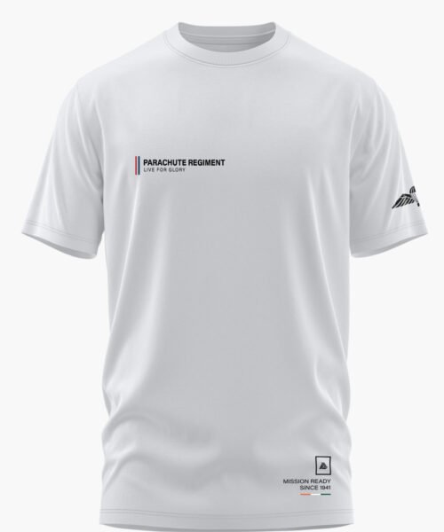 PARACHUTE REGIMENT - LIVE FOR GLORY COTTON T-SHIRT