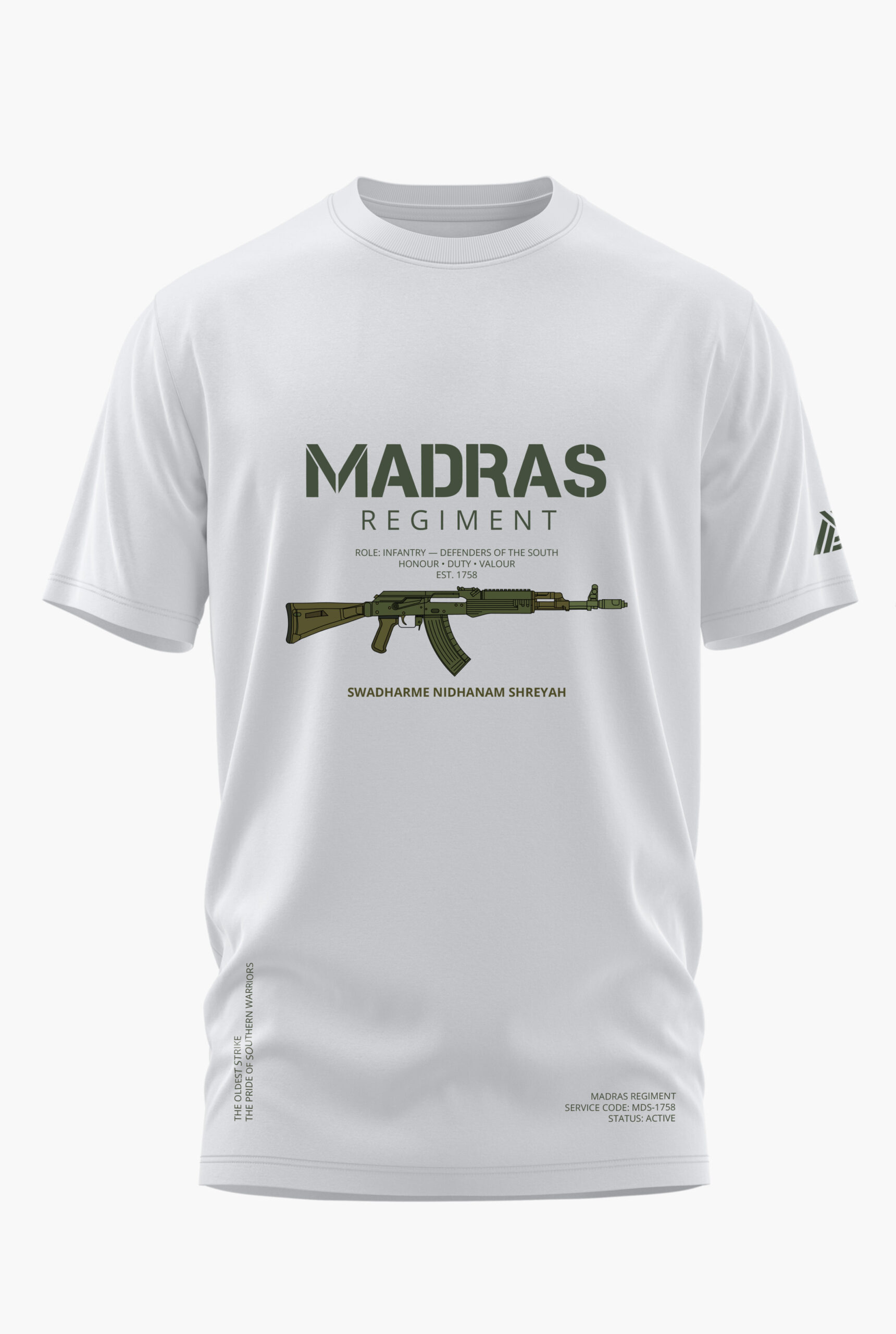 MADRAS REGIMENT COTTON T-SHIRT