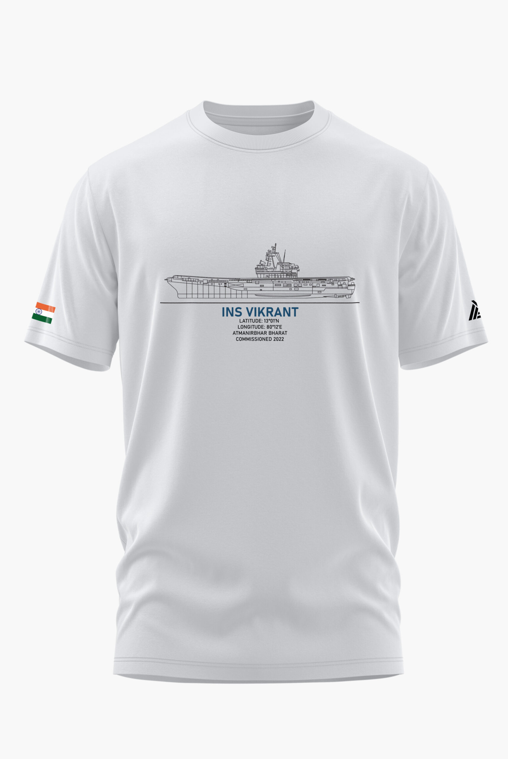 INS VIKRANT SEA GIANT COTTON T-SHIRT