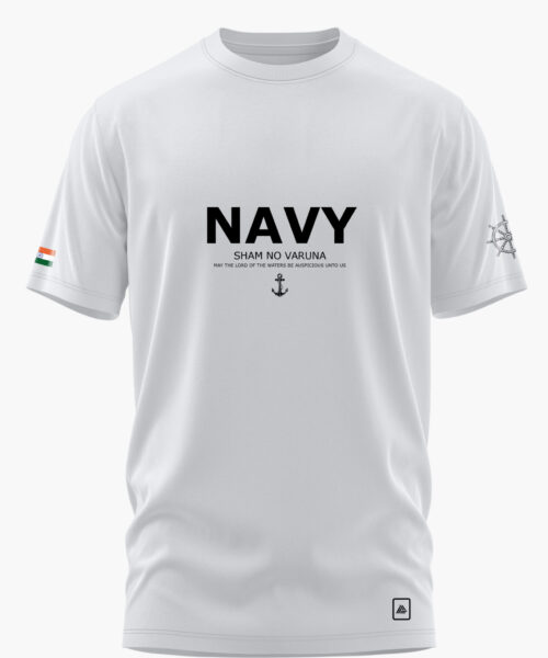 NAVY PRIDE SHAM NO VARUNA COTTON T-SHIRT