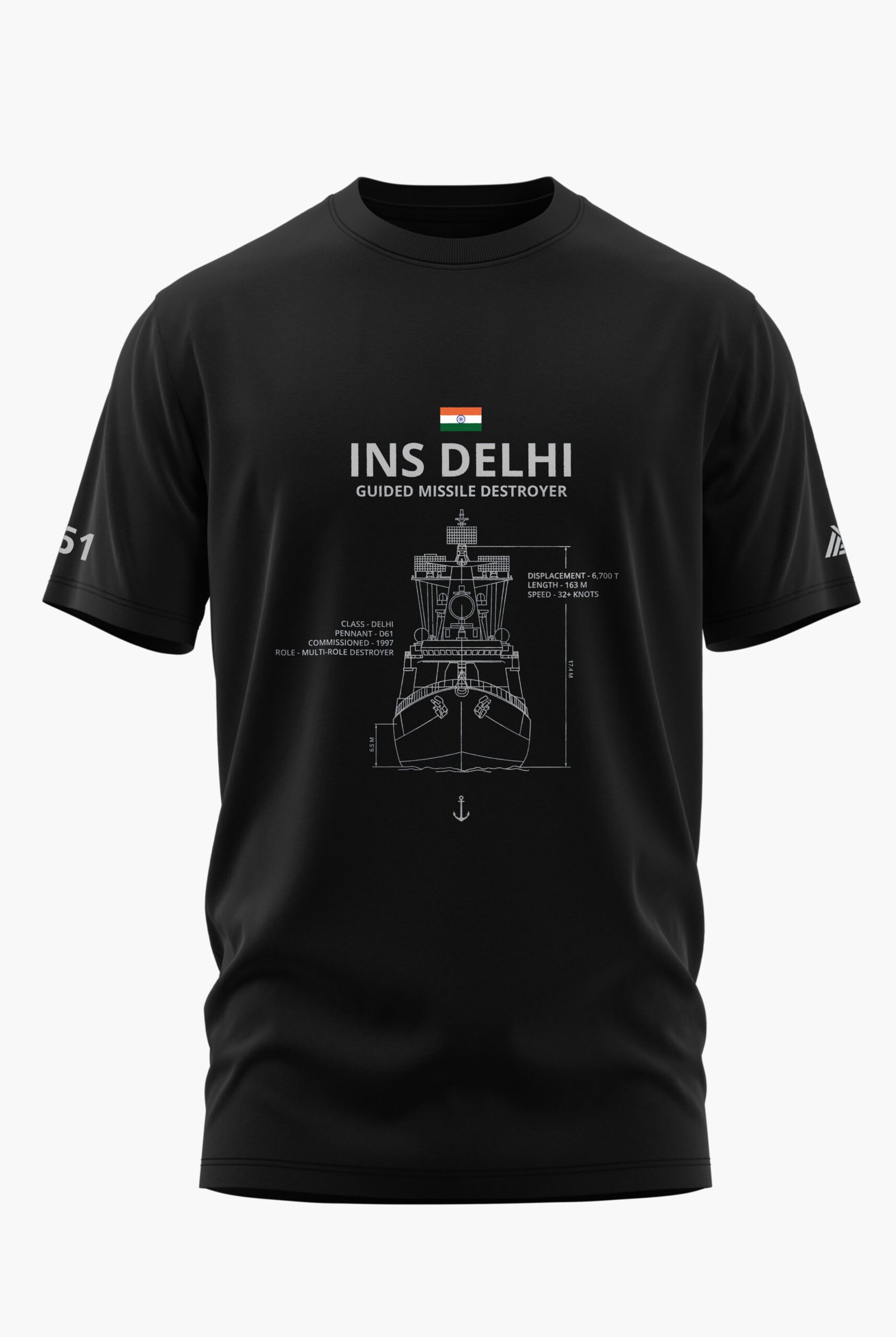 DELHI CLASS DESTROYER COTTON T-SHIRT