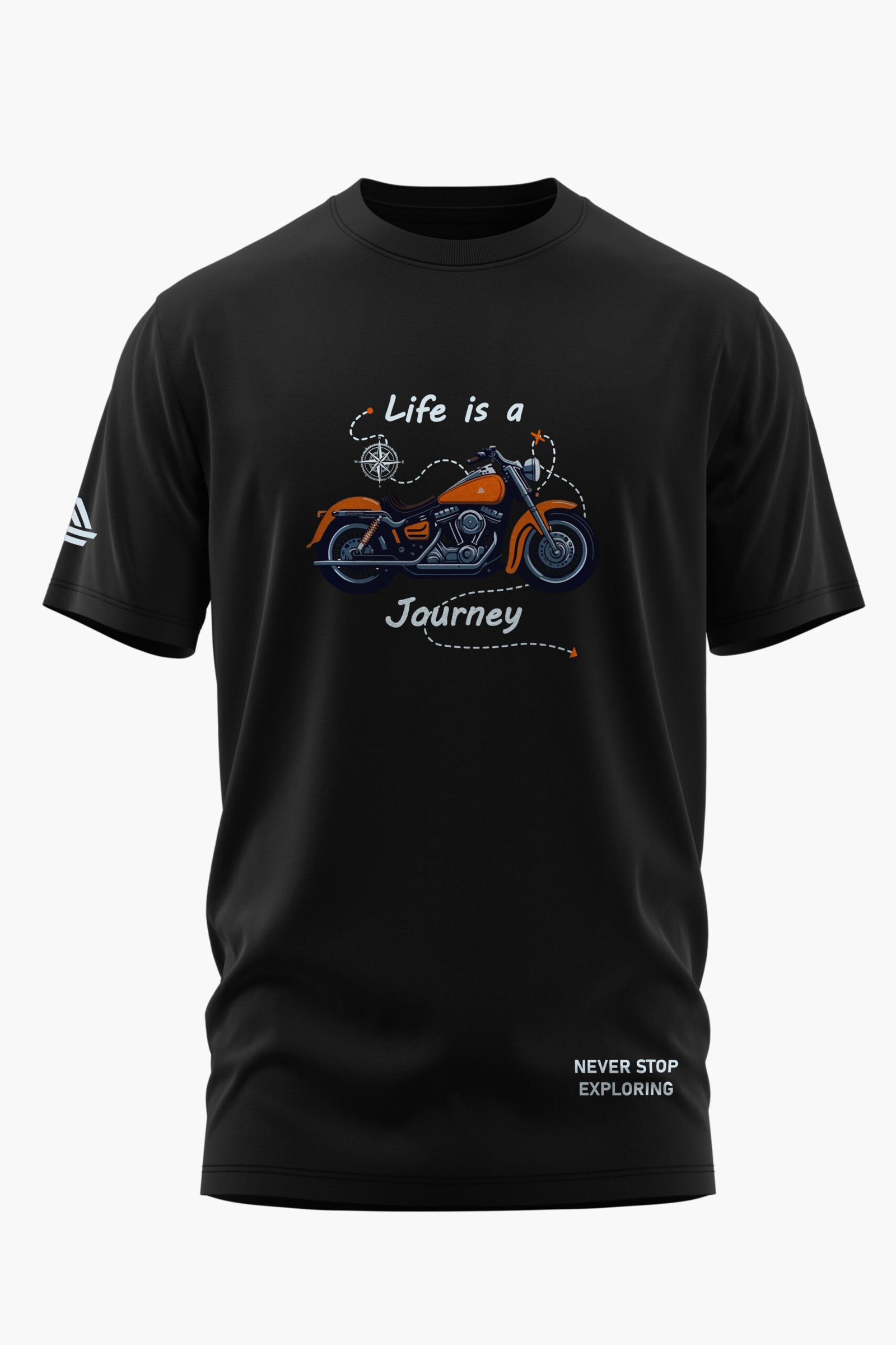 LIFE IS A JOURNEY COTTON T-SHIRT