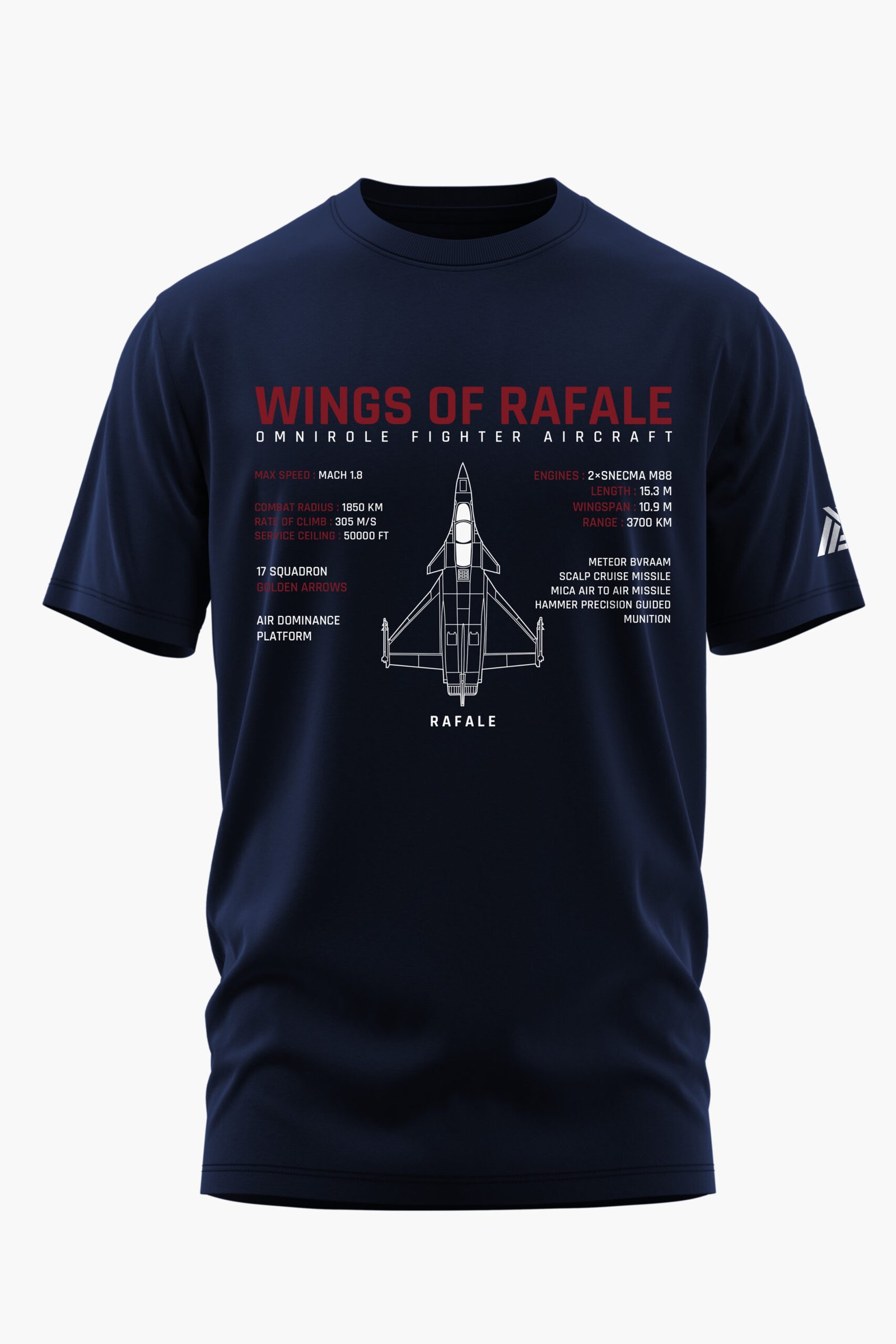 WINGS OF RAFALE COTTON T-SHIRT