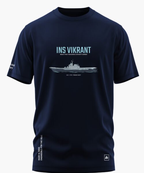 INS VIKRANT – AIRCRAFT CARRIER COTTON T-SHIRT