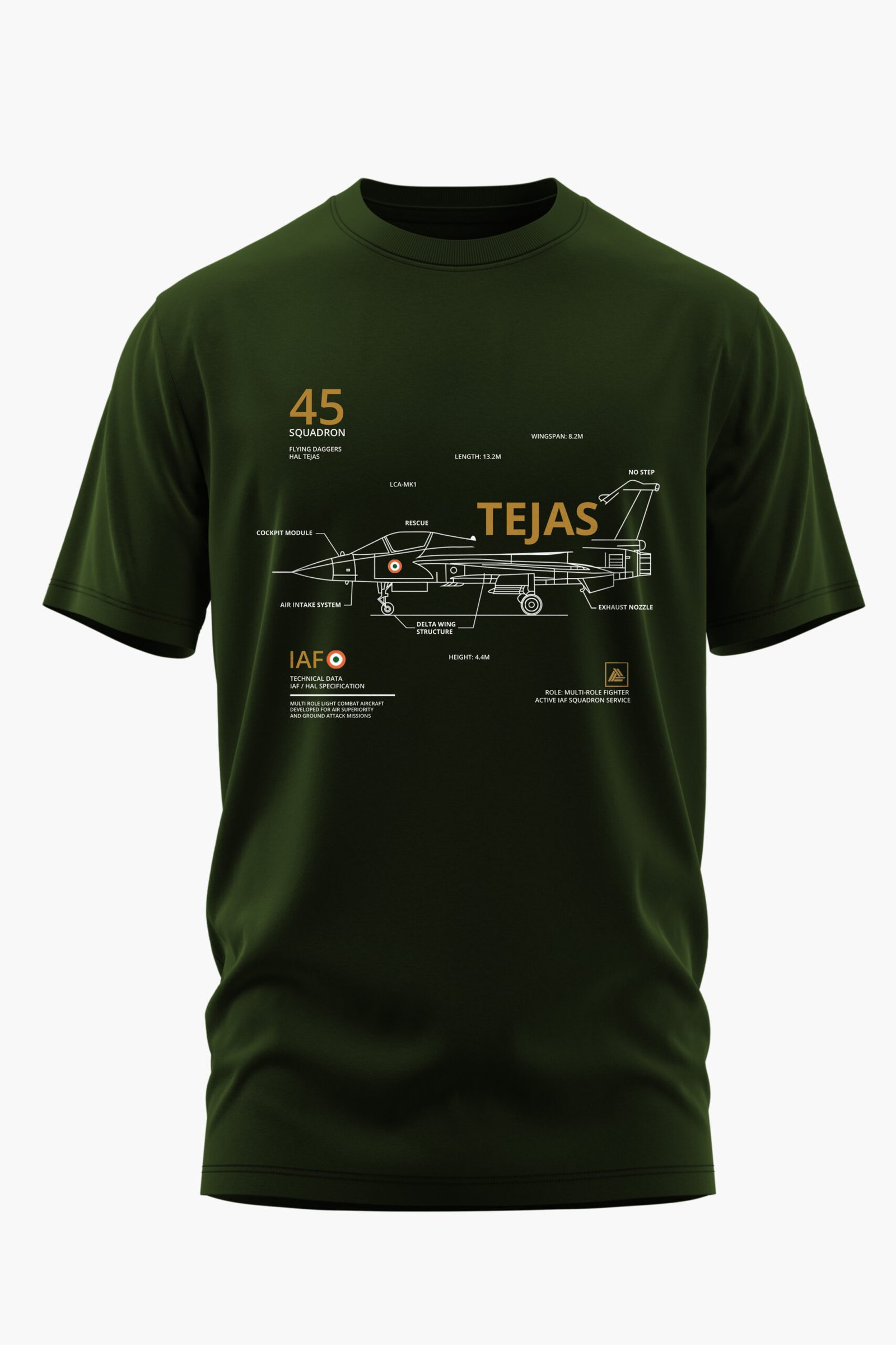 TEJAS 45 SQN COTTON T-SHIRT