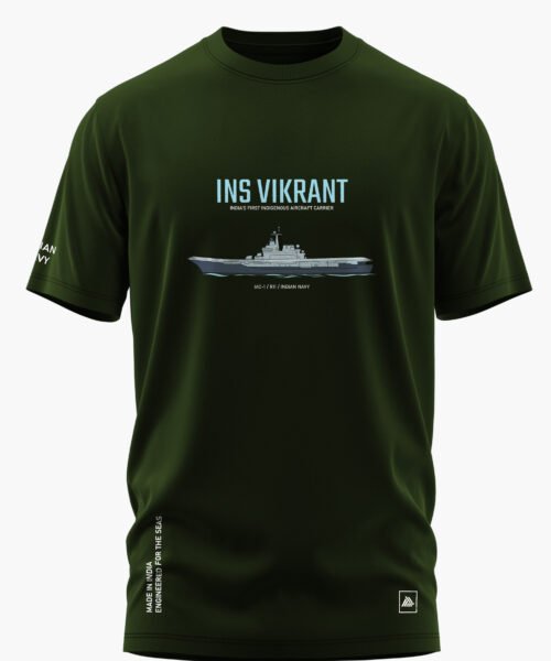 INS VIKRANT – AIRCRAFT CARRIER COTTON T-SHIRT