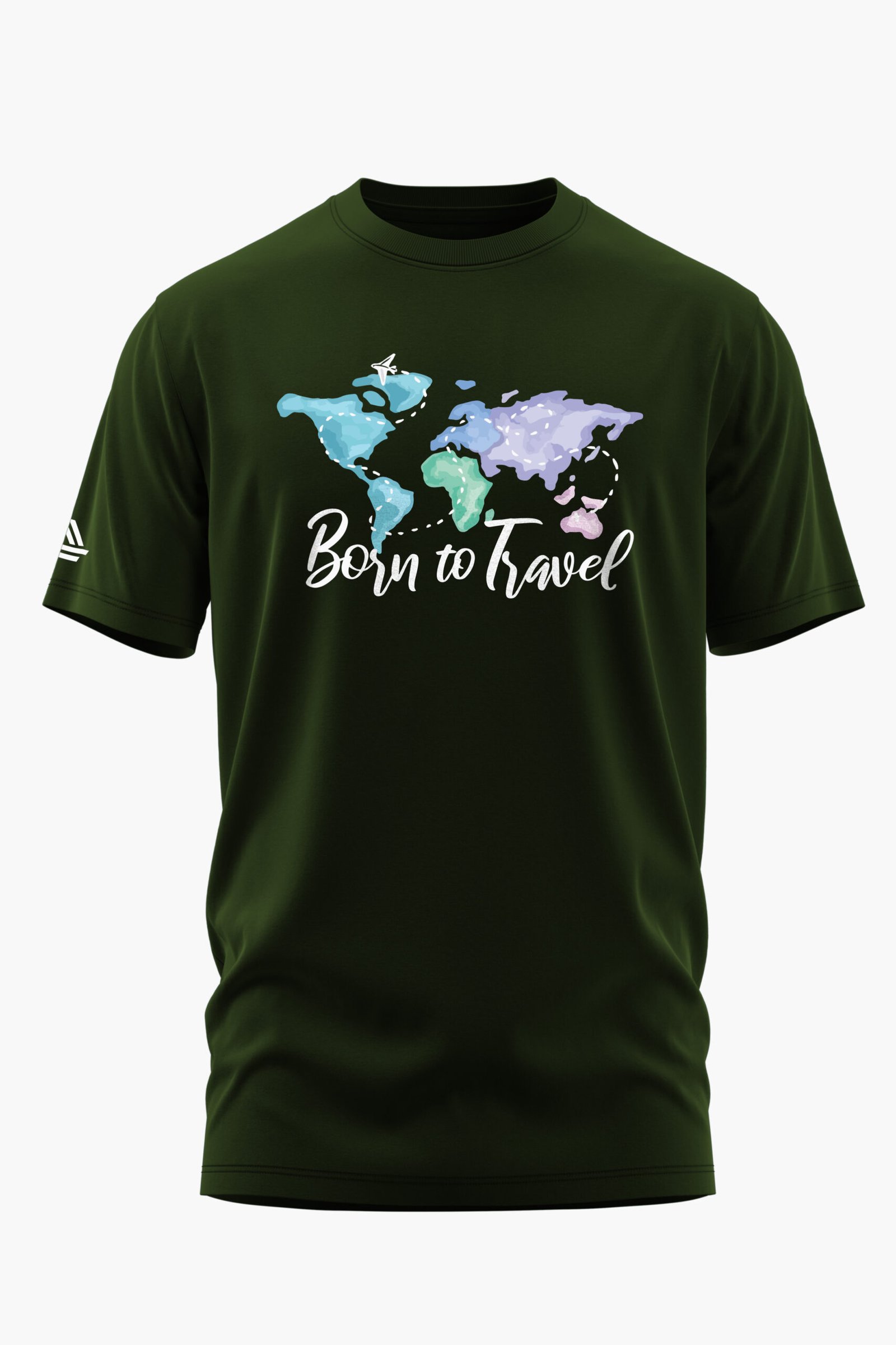 BORN TO TRAVEL COTTON T-SHIRT