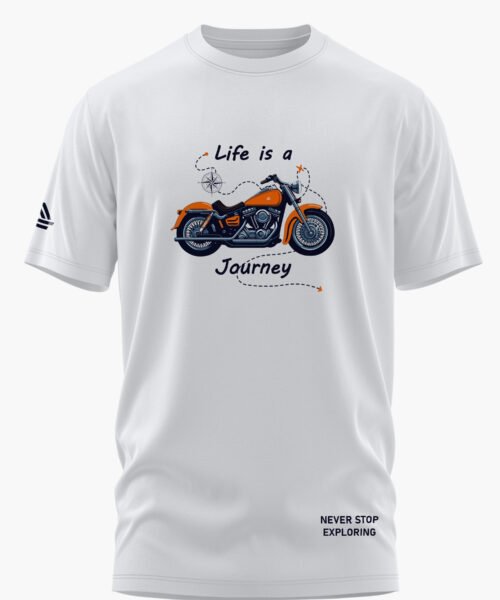 LIFE IS A JOURNEY COTTON T-SHIRT