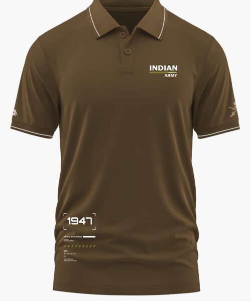 SERVE WITH PRIDE - INDIAN ARMY POLO T-SHIRT