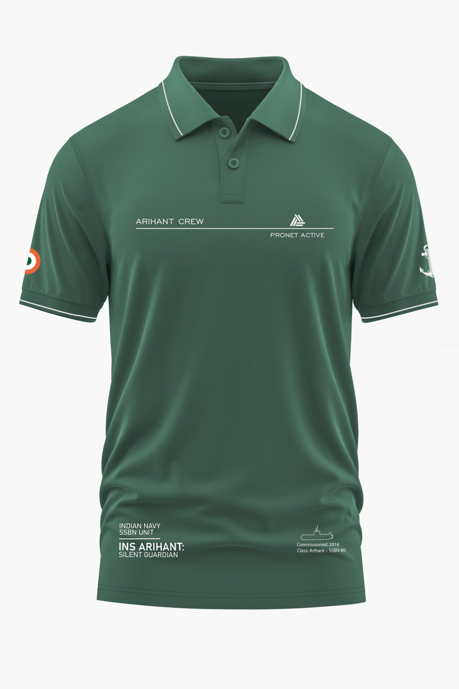 ARIHANT CREW SILENT GUARDIAN POLO T-SHIRT