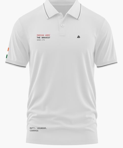 ARMY THE BRAVEST POLO T-SHIRT