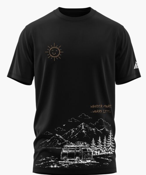 WANDER MORE WORRY LESS COTTON T-SHIRT