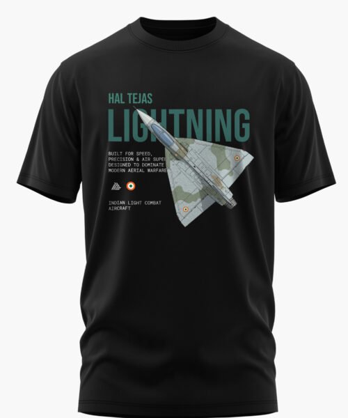 HAL TEJAS LIGHTNING COTTON T-SHIRT