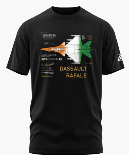DASSAULT RAFALE BLUEPRINT COTTON T-SHIRT