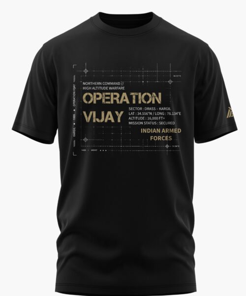 OPERATION VIJAY BLUEPRINT COTTON T-SHIRT