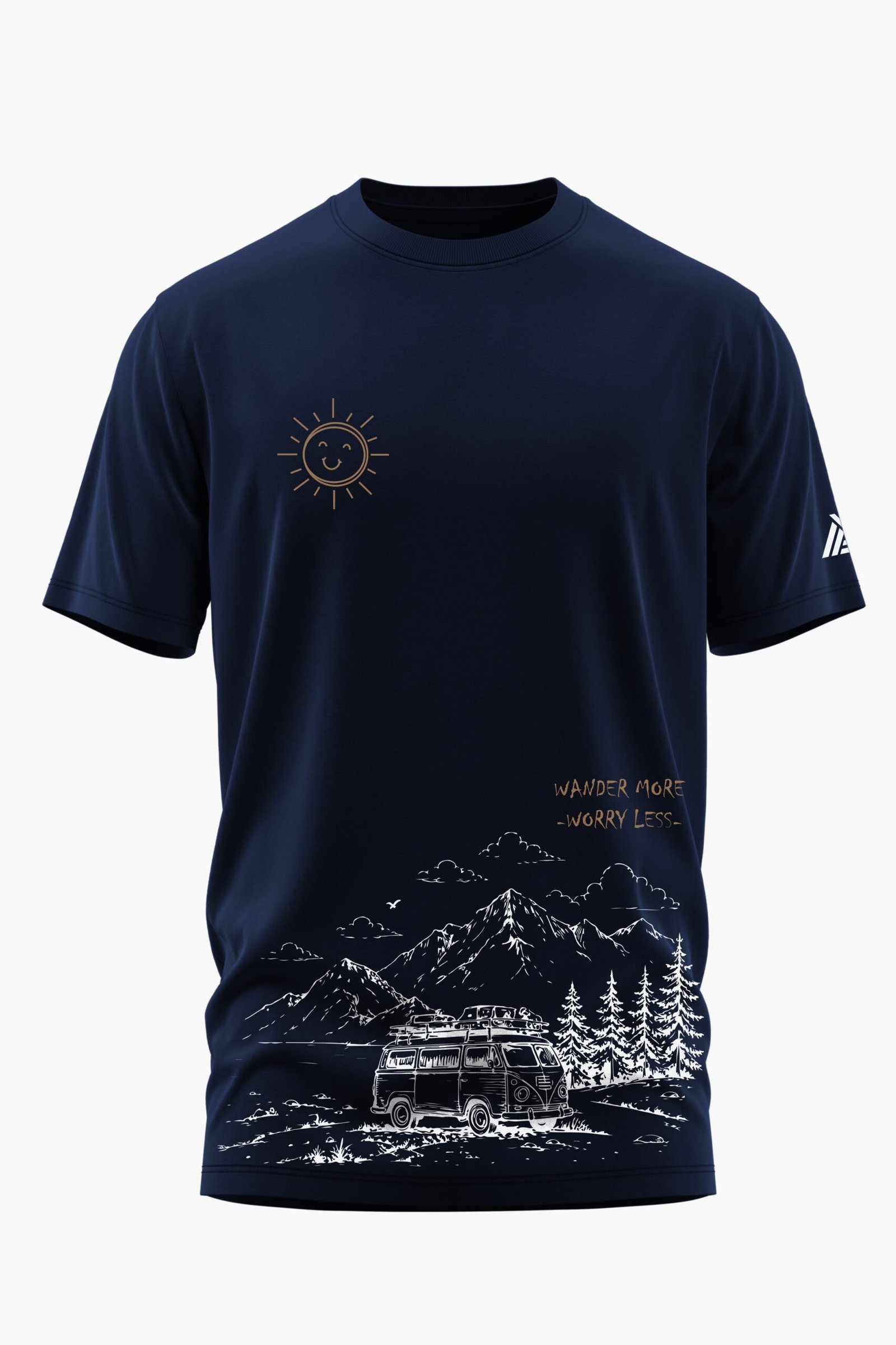 WANDER MORE WORRY LESS COTTON T-SHIRT