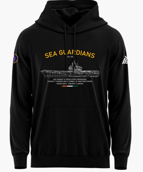 INS VIKRANT BLUEPRINT PREMIUM HOODIE