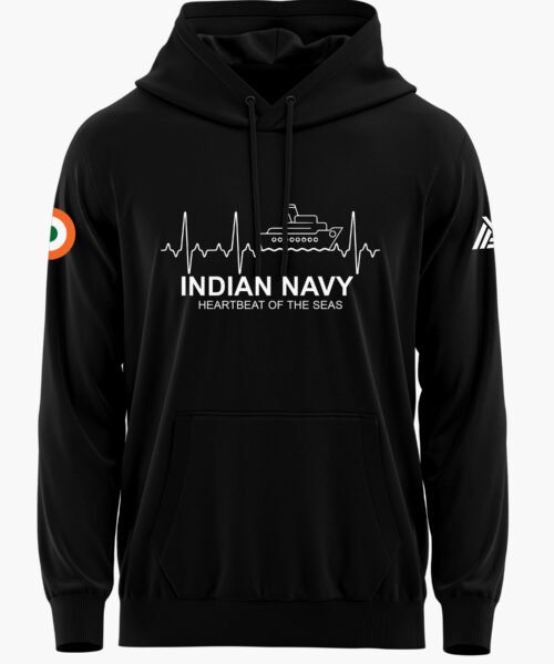 NAVY HEARBEAT PREMIUM HOODIE