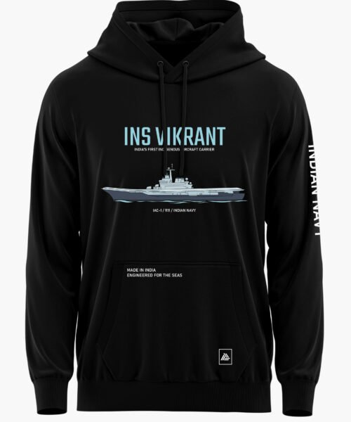 INS VIKRANT – AIRCRAFT CARRIER PREMIUM HOODIE