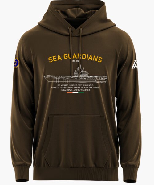 INS VIKRANT BLUEPRINT PREMIUM HOODIE