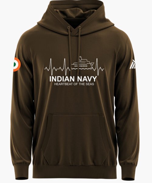 NAVY HEARBEAT PREMIUM HOODIE