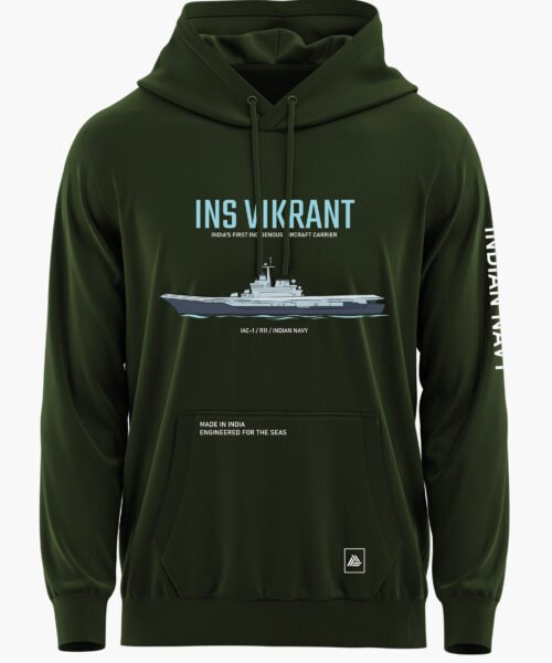 INS VIKRANT – AIRCRAFT CARRIER PREMIUM HOODIE