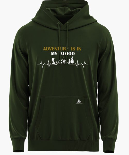 ADVENTURE IS IN MY BLOOD PREMIUM HOODIE