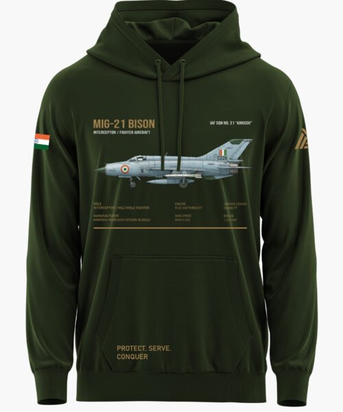 MIG 21 FIGHTER AIRCRAFT PREMIUM HOODIE