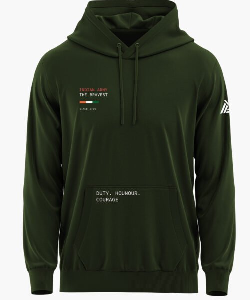 INDIAN ARMY THE BRAVEST PREMIUM HOODIE